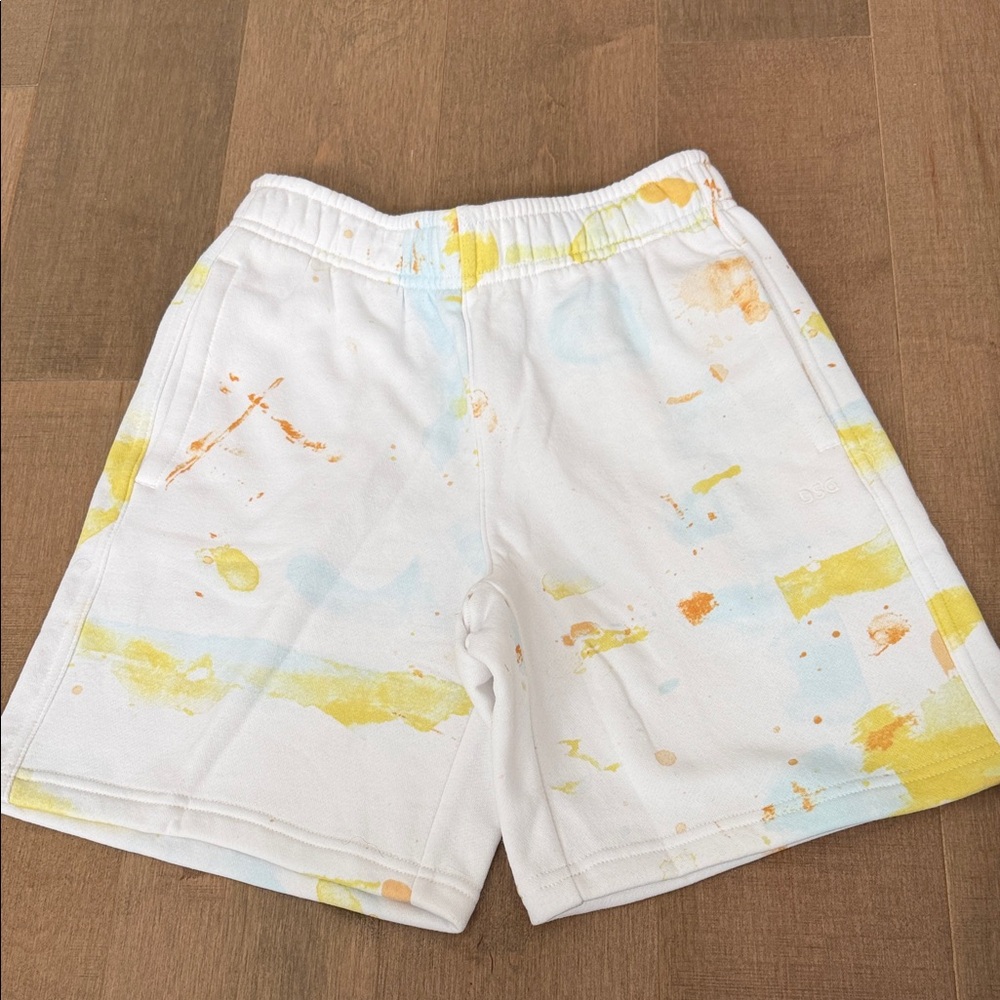 D&G Kids White and Multicolor Shorts